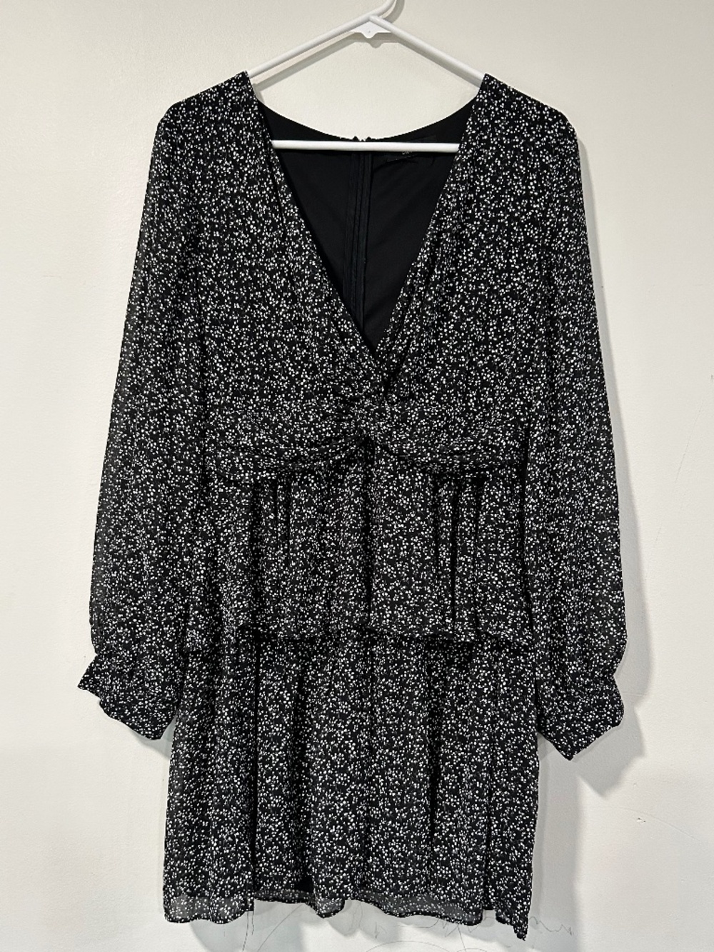 🎃Two Tiered Knot Front Floral Dress